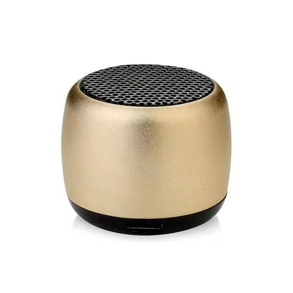 

2022 Hot Mini Gift Portable Wireless Bluetooth Speaker Metal HiFi TWS Super Small Steel Loudly Speaker