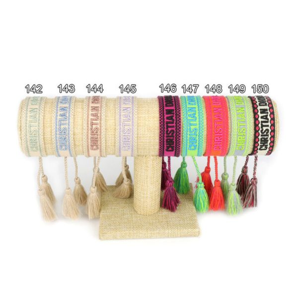

fashion brand luxury embroidery bracelets classic women men bangles friendship charm bangle woven adjustable tassel vintage couple braided j, Golden;silver