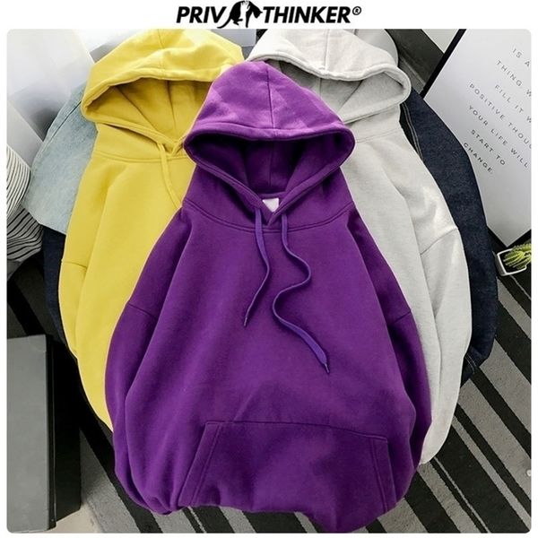 

privathinke autumn winter warm woman pullover fleece hoodies 9 colors girls hooded thicken sweatshirts loose hoodies 5xl y200610, Black