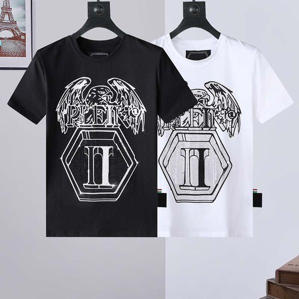 

2022n designer skull diamond t-shirt womenst shirts printed fashion man t-shirt cotton casual tees short sleeve luxury hip hop streetwear ts, White