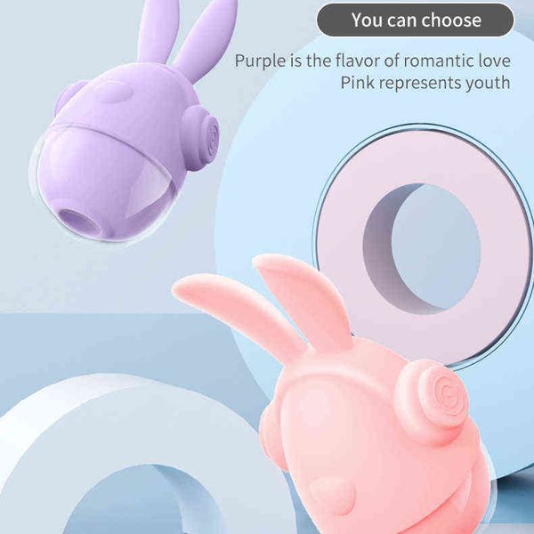 NXY Vibratoren USB wiederaufladbare elektrische Brustmassage Zunge lecken Klitoris Kaninchen saugen Vibrator Tier Sexspielzeug für Frauen Masturbation 220427