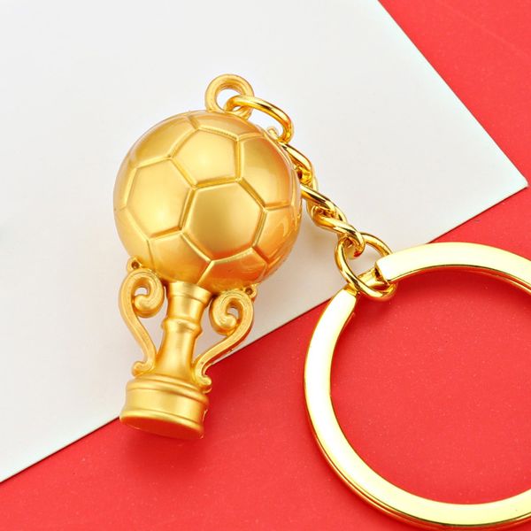 New Soccer Trophy Keychain for Men Women Fashion Design Copo Rings de Keyring Bags Keyring Charms