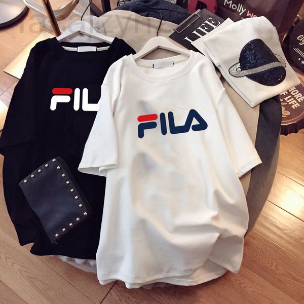 

women's t-shirt designer [milk fibre]medium length t-shirt skirt summer loose large short sleeved women's j1fo2022, White