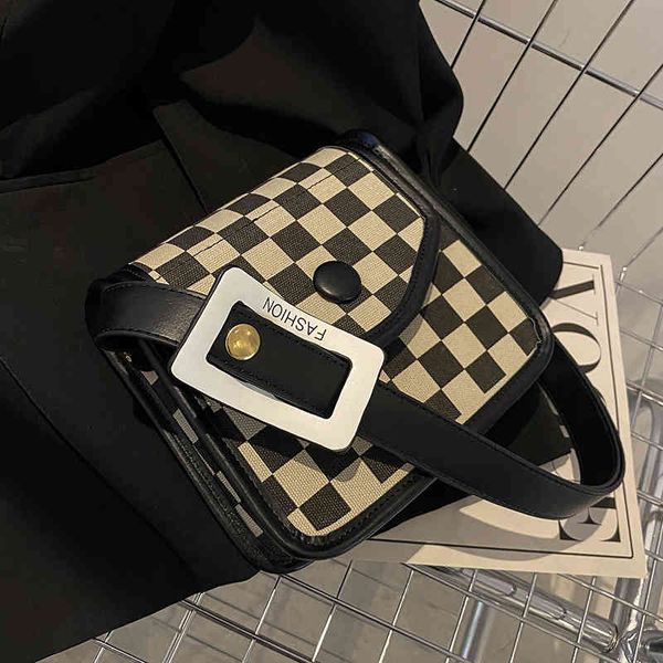 

autumn and winter new checkered msenger shoulder armpit small 2022 luxury brand fashion design versatile ladies bags