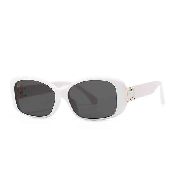 

new modern box sunglass ins wind street p eye catching sunglass 2084, White;black