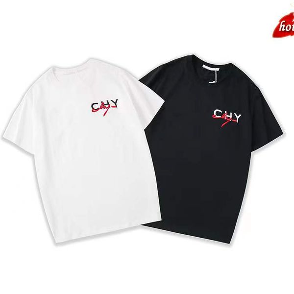

brand summer short sleeve designer men's women t shirt classic embroidery alphabet t shirts comfortable cotton 6 kinds of choice, White;black