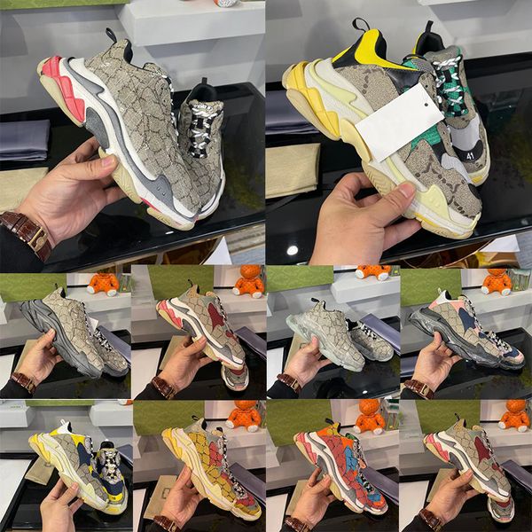 

designer sneakers the hacker project shoes men women trainers letter printing shoe 100 rhyton multicolor sneaker with box, Black
