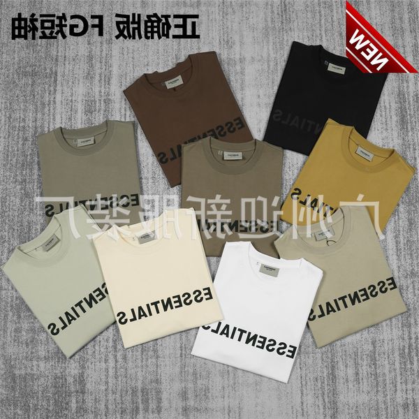

50% off discount high street fg correct fashion brand ess multi line multicolor versatile rubber letters men's and women's loose s, White;black
