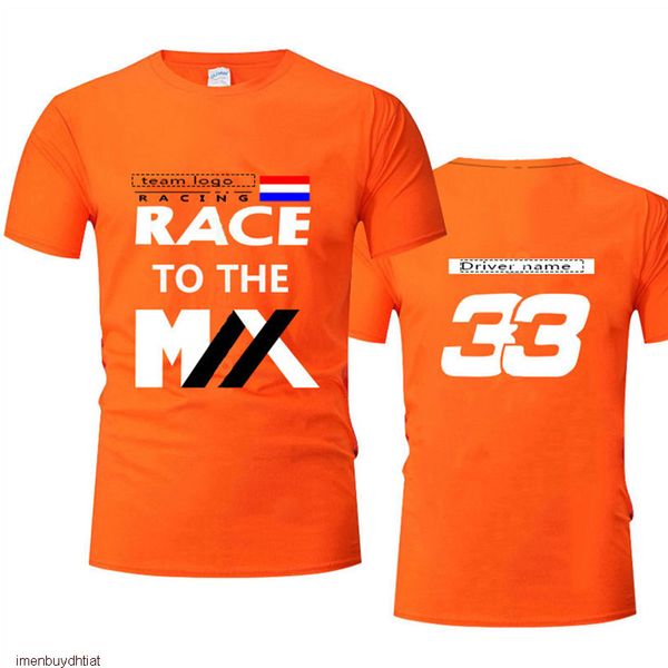 

2022 summer f1 racing team short sleeve t shirts formula one driver 33 verstappen men and women super, White;black