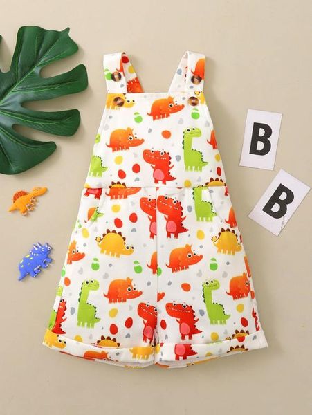 

baby cartoon dinosaur strap shorts she, Blue
