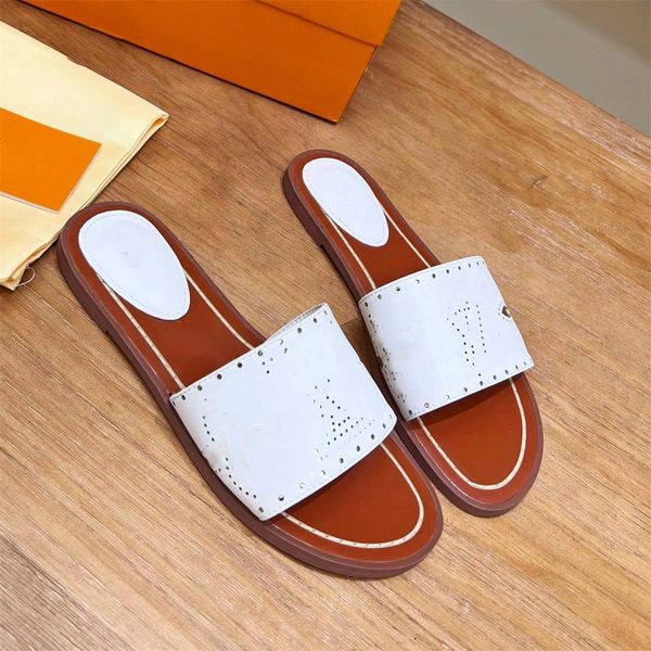 

fashion beach shoes summer fashion travel platform slippers louiseity women leather letter sandals luxury designers viutonity gdsedd