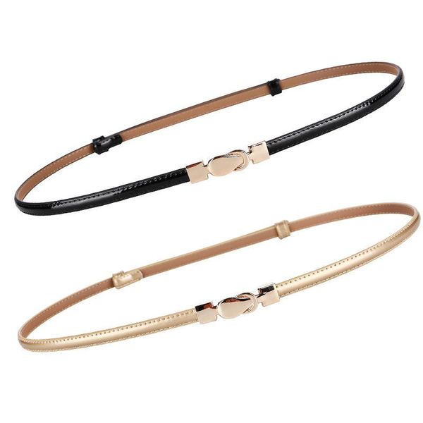

belts women's fine cowhide belt decorative shirt with dress simple and versatile black small waist chain women mens luxury, Black;brown