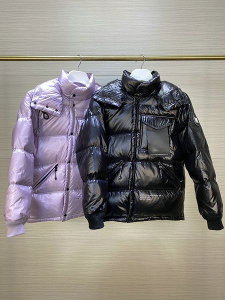 

luxury france mens down jacket letter monclair logo knitted women parkas panel casual coats bomber jackets designers men s clothing 002, Black