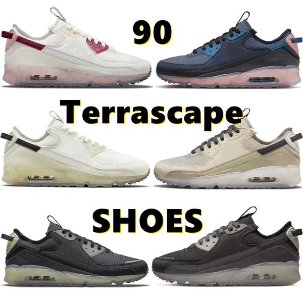 

2022 fuel orange new 90 terrascape men running shoes sail black lime ice light bone grey haze teal obsidian male sport sneakers trainers men