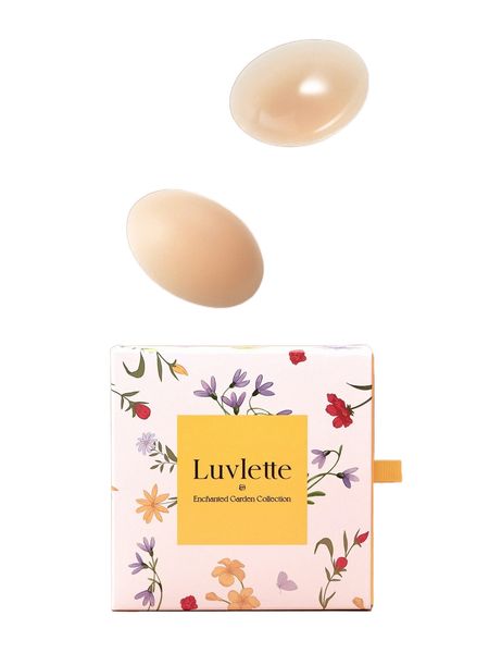 

luvlette reusable self-adhesive silicone nipple covers r4h9#, Black;red