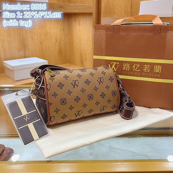 

wholesale ladies leathers shoulder bags simple joker printed pillow bag elegant atmosphere contrast color leather handbags sweet cute cartoo