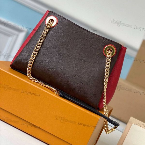 

designer ladies surene bb elegant tote women bag leather pactchwork handbags chain shoulder bags purse embossed embossing flower large shopp