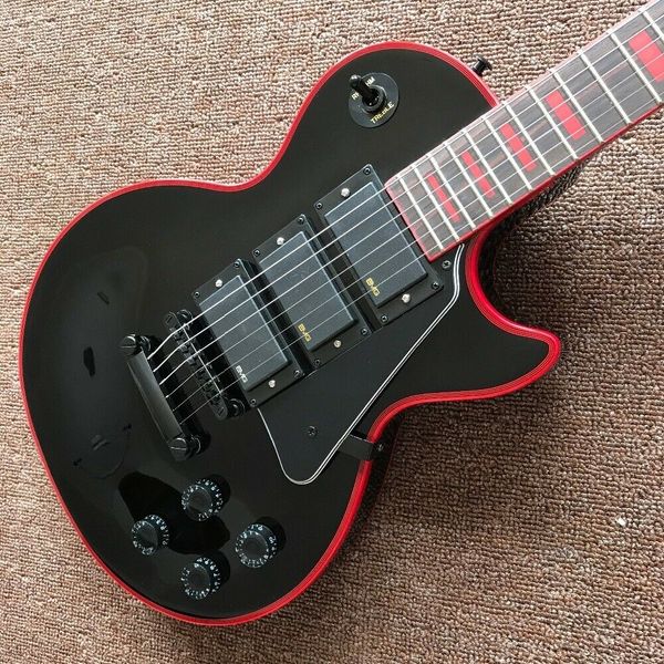 

diy brand new red bound 6 string electric guitar