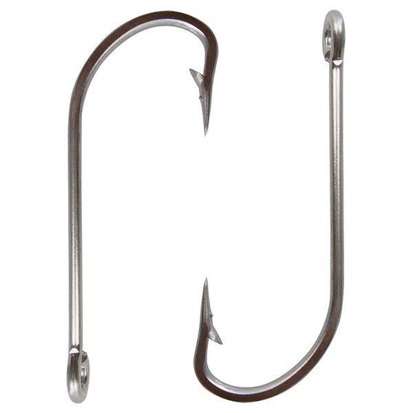 

30pcs stainless steel fishing hooks white color 34007 all size big extra long shank fishing hook fishhook276y
