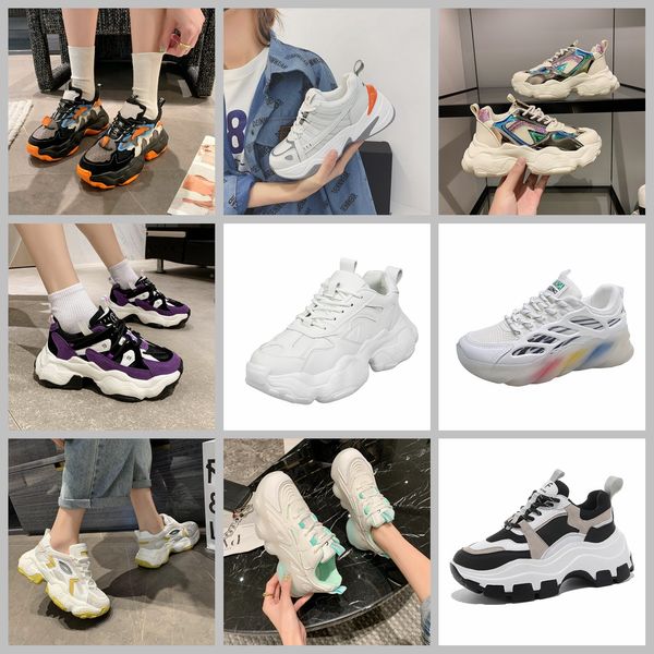 

vip link for dropshipping 11 design chunky sneakers ins dad shoes platform heel sports running shoes sneakers casual shoes, Black;yellow