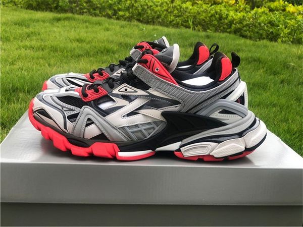 

triple-s dad shoes men women black grey red fashion casual sneakers size quality