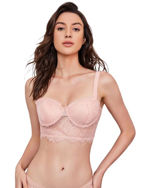 

floral lace underwire lingerie set p2zc#, Black;red