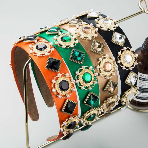 

chime hair hoop baroque shiny pearl decorative headband ornament, Silver