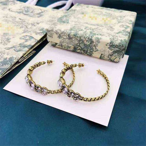 

50% off online high-end version letter light luxury fashion wheat ear earrings women, Golden