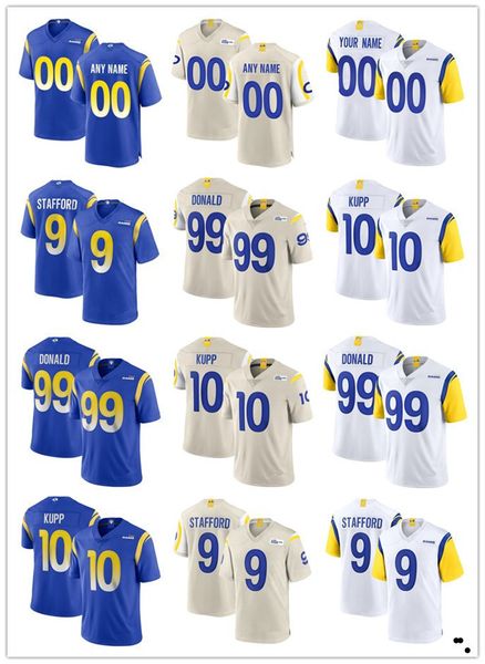 

custom men women youth los angeles''rams''jersey 3 odell beckham jr. 12 allen robinson ii 99 aaron donald 9 matthew staf, Black;red