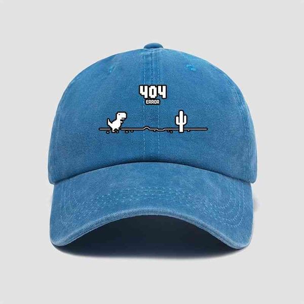 

designer fit trucker straw cowboy hat man woman google disconnected 404 little dinosaur clothes programmer geek it baseball cap teenagers, Blue;gray