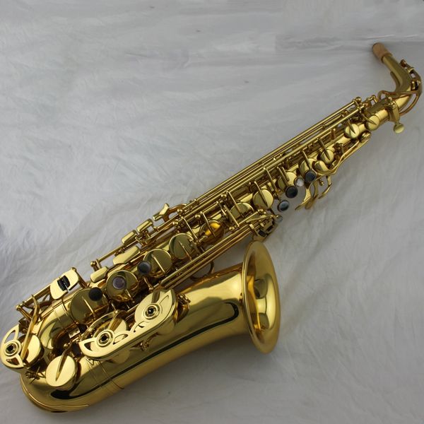 

high grade gold lacquer tone eb alto saxophone