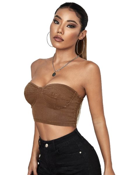 

zip back tube denim w7tg#, White