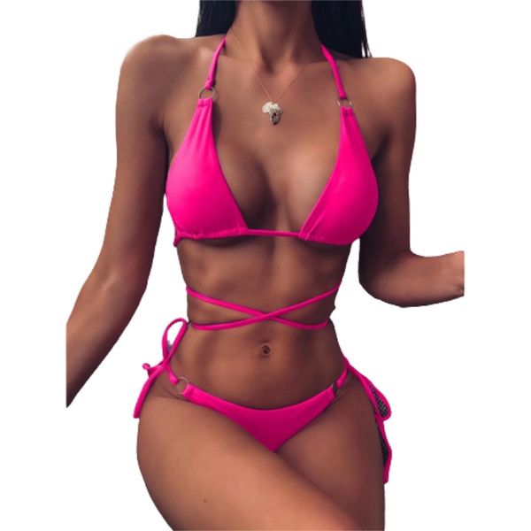 

micro bikinis 2022 woman criss cross swimwear women swimsuit summer string thong bikinis set 2 piece bathing suit beachwear 02, White;black