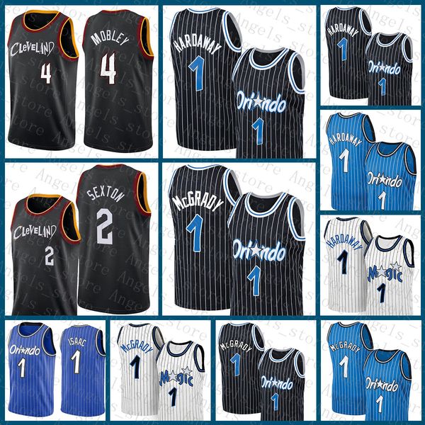 

2022 clevelands cavalier basketball jersey orlandos magics collin 2 sexton evan 4 mobley penny 1 hardaway tracy 1 mcgrady jonathan 1 isaac g, Black;red