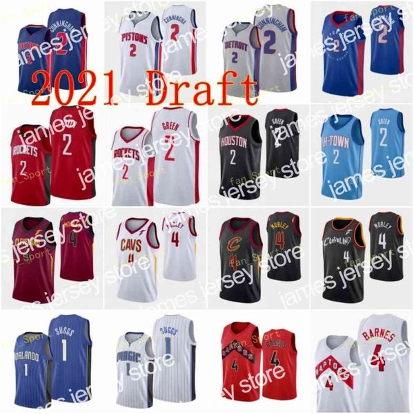 

new city earned edition cade 2 cunningham basketball jerseys jalen 2 green evan 4 mobley scottie 4 barnes jalen 1 suggs blue white red black