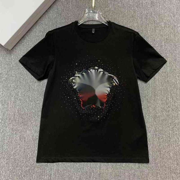 

men's fashion designer t-shirt brand vasaki medusa court color head short sleeve bottomed shirt tshirts brands, White;black