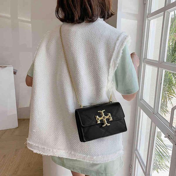 

bag 20% off 2022 new fashion trendy bags lingge chain shoulder fashion korean versatile messenger female student