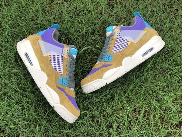 

shoes brand authentic 4 union desert moss taupe haze man outdoor 30th anniversary 4s blue fury khaki roma green turquoise dark off, Black