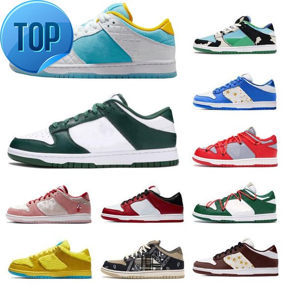 

with box designer 2023 designer men women casual shoes low dunks unc coast championship red black white university bule camo sb chunky dunky