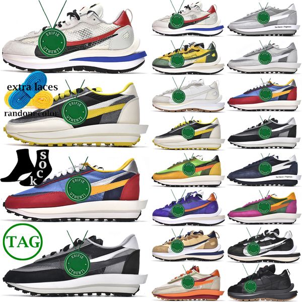 

men women running shoes fragment design x sacaui x ldwaffle blackened blue vapourwaffle black and gum pegasua vaporfly villain red pine gree