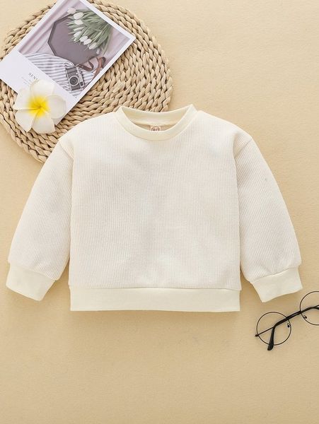 

baby drop shoulder sweatshirt she, Black