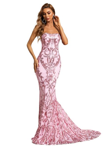 

missord floor length sequin prom dress x3xt#, Black;gray