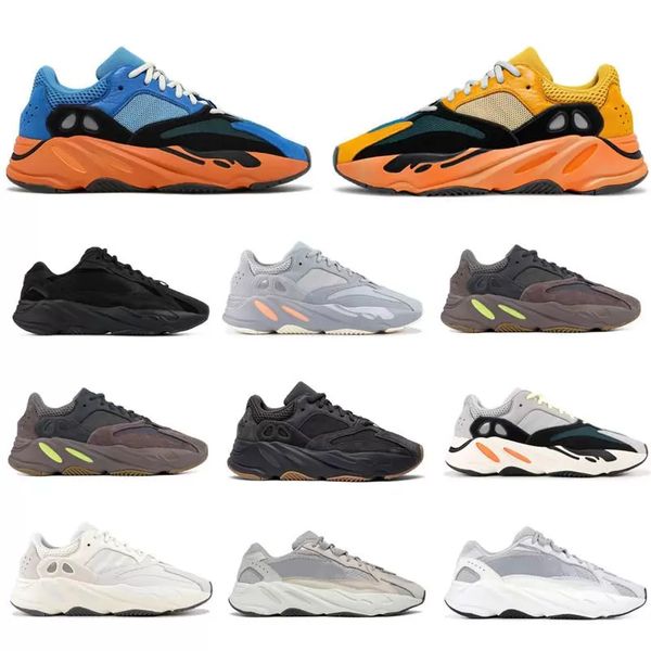 

running shoes 700 mesh spring and fall breathable fluorescence lace up men women sneakers reflection