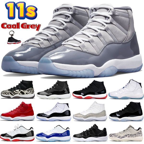 

2022 11 11s cool grey boots mens basketball shoes animal instinct 25th blue white concord bred anniversary legend university citrus low high