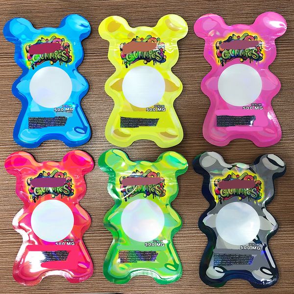 

irregular unique shape mylar bags 500mg dank gummies candy 3.5g uncle wedding cake wifis funeral cbd hash shape die cut special-shaped flowe