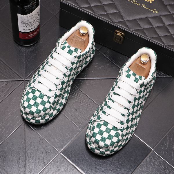 

2022 new fashion dress shoes designer men colour patchwork air cushion platform shoes causal flats moccasins punk rock walking sneakers, Black