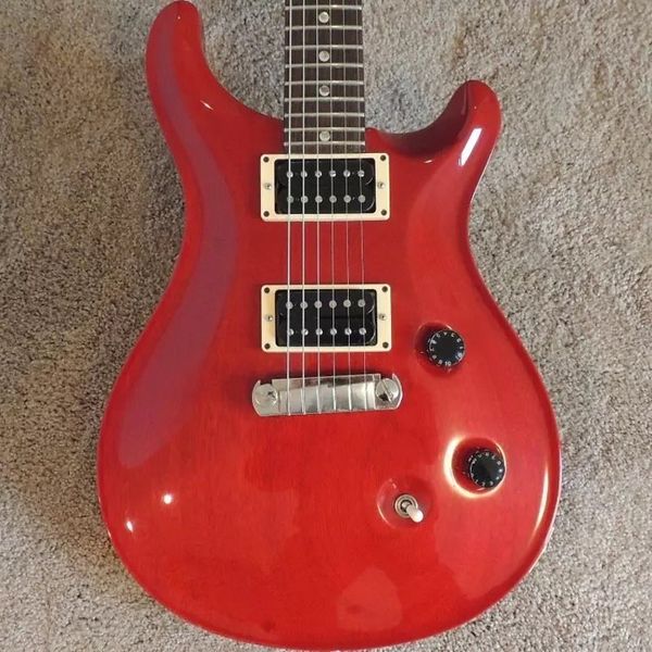 

pr s electric guitar, red color, sliver accessories, double rocker,can be custom