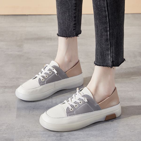 

women 2022 luxury designer sandals slippers leather boots thick summer women's fashion outdoor leather sole sneakers 35-41 x7, Black