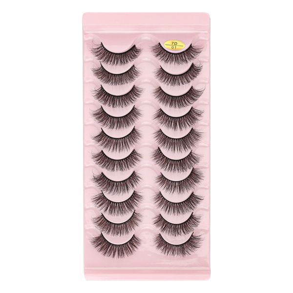 

new arrival thick curly false eyelashes d curling russian strip mink fake lashes hand made reusable eyelash extensions makeup