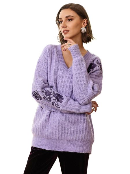 

wool-mix oversized sweater v8df#, White;black